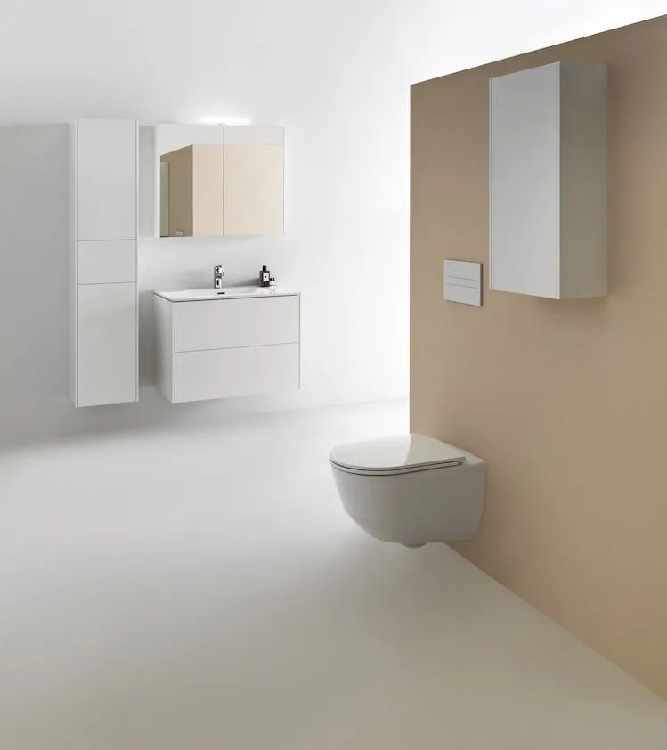Комплект  Laufen Pack Pro  8.6996.6.000.000.R подвесной  унитаз rimless  с инсталляцией + клавиша + сиденье Slim