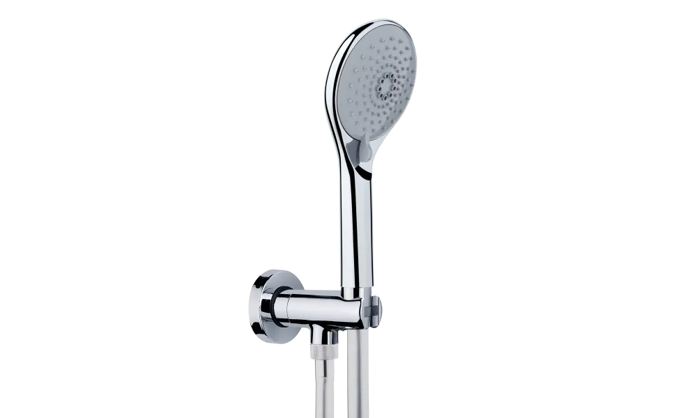 Держатель  для ручного душа со шланговым подсоединением BOSSINI Accessories C12000.030 c круглой розеткой, хром