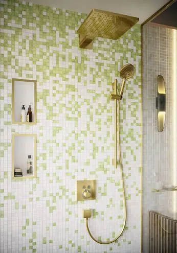 Штанга для душа 90 см Hansgrohe Unica S Puro 28631990 Полированное золото