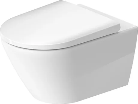 Унитаз подвесной Duravit D-Neo Rimless 2577090000 370 мм х 540 мм, с вертикальным смывом,  без смывного края, с креплением Durafix, белый