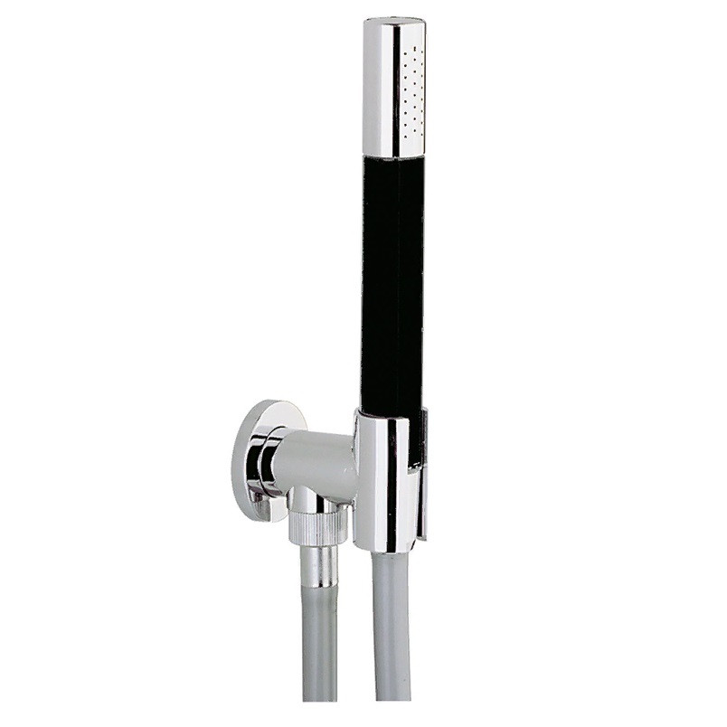 Душевой гарнитур CISAL Shower DS01881321 c ручной лейкой, шлангом 1500 мм и выводом с держателем, цвет Хром