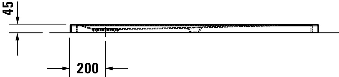 Сверхплоский душевой поддон DURAVIT Tempano 720202 00 0 00 0001 1400 мм х 900 мм, с антислипом, белый