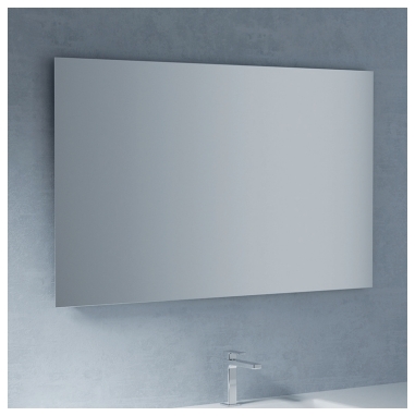 Зеркало прямоугольное без подсветки для ванной комнаты BMT Galaxy 801 404 105 01   1050х729х30 мм, серый
