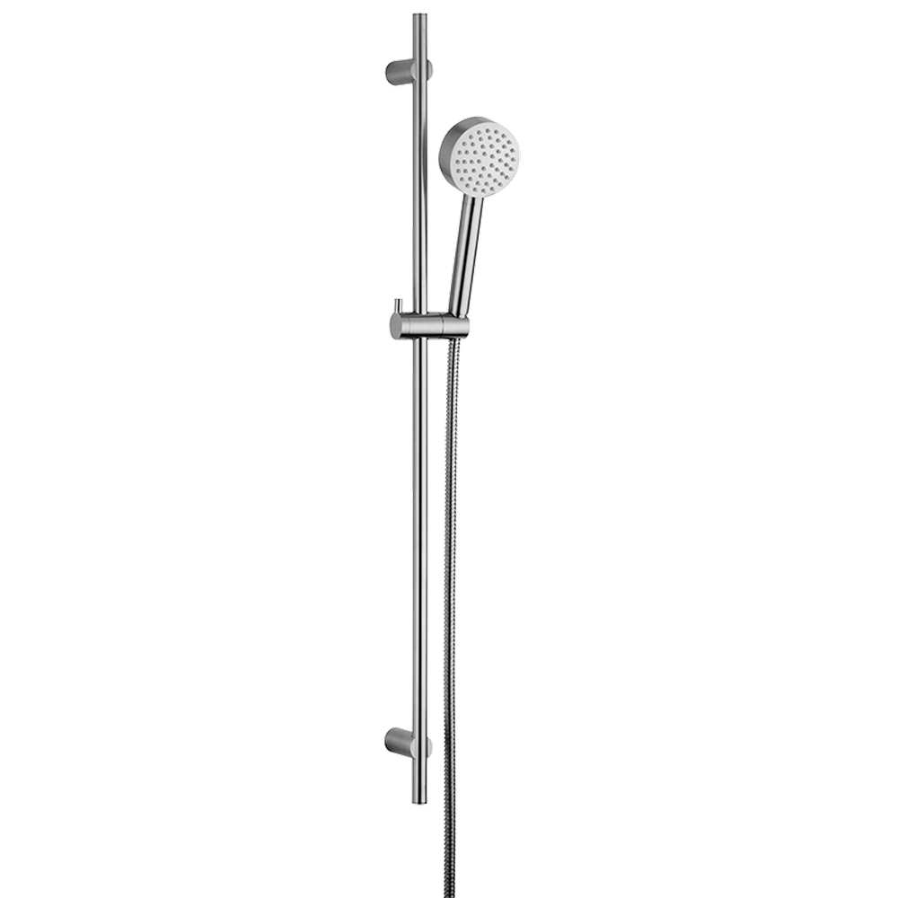 Душевой гарнитур CISAL Xion DS010630D1 со штангой, с ручным душем, шлангом 1500 мм, цвет Нержавеющая сталь