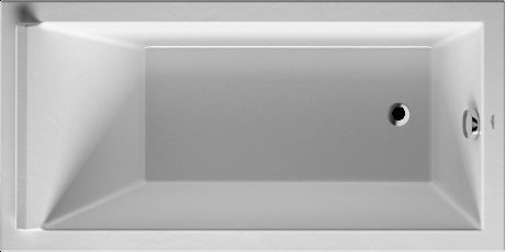 Акриловая ванна Duravit Starck 700332000000000 1500 х 750 c одним наклоном для спины, встраиваемая версия или версия с панелями, белая
